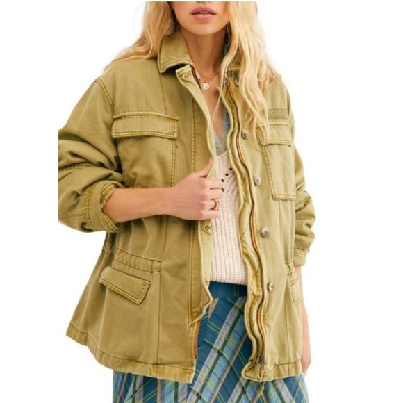 💥Free People Seize The Day Military Jacket - Picture 3 of 16